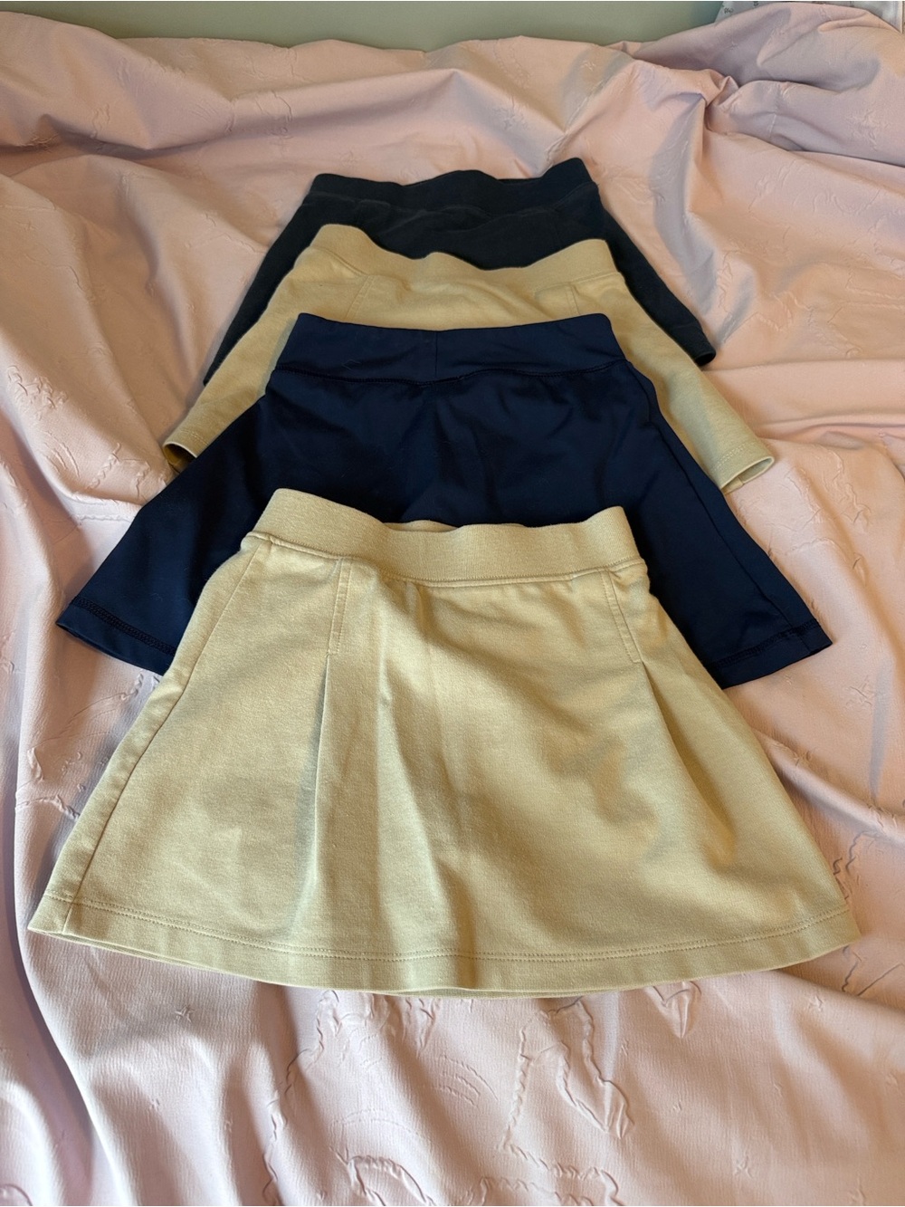 Girls Uniform Khaki and Navy Girls Skorts Lot